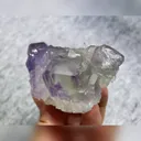 Natural Purple Phantom Fluorite and Quartz Symbiosis comes from Yaogangxian,Hunan 80*50*35MM - image 3
