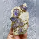 Natural Purple Phantom Fluorite and Quartz Symbiosis comes from Yaogangxian,Hunan 85*40*35MM - image 5