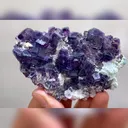 Natural Purple Phantom Fluorite and Quartz Symbiosis comes from Yindu,Inner Mongolia 90*55*25MM - image 5