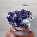 Natural Purple Phantom Fluorite and Quartz Symbiosis comes from Yindu,Inner Mongolia 90*55*25MM - image 2