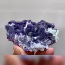 Natural Purple Phantom Fluorite and Quartz Symbiosis comes from Yindu,Inner Mongolia 90*55*25MM - image 3
