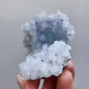 Natural Purple Phantom Fluorite and Quartz Symbiosis comes from Zhejiang,China 50*60*40MM - image 3