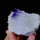 Natural Purple Phantom Fluorite and Quartz Symbiosis comes from Zhejiang,China 80*65*60MM - image 3
