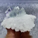 Natural Purple Phantom Fluorite and Quartz Symbiosis comes from Zhejiang,China 90*65*35MM - image 2