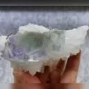Natural Purple Phantom Fluorite and Quartz Symbiosis comes from Zhejiang,China 90*65*35MM - image 3