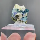 Natural Purple Phantom Fluorite and Siderite coexist comes from Yindu，Inner Mongolia 17*17*17MM - image 5