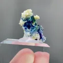 Natural Purple Phantom Fluorite and Siderite coexist comes from Yindu，Inner Mongolia 17*17*17MM - image 6