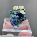 Natural Purple Phantom Fluorite and Siderite coexist comes from Yindu，Inner Mongolia 17*17*17MM - image 7