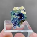 Natural Purple Phantom Fluorite and Siderite coexist comes from Yindu，Inner Mongolia 17*17*17MM - image 2