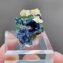 Natural Purple Phantom Fluorite and Siderite coexist comes from Yindu，Inner Mongolia 17*17*17MM - image 3