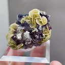 Natural Purple Phantom Fluorite and Siderite coexist comes from Yindu，Inner Mongolia 35*30*25MM - image 2