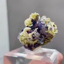 Natural Purple Phantom Fluorite and Siderite coexist comes from Yindu，Inner Mongolia 35*30*25MM - image 4