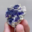 Natural Purple Phantom Fluorite and Siderite comes from Inner Mongolia,China 50*40*20MM - image 3