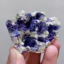 Natural Purple Phantom Fluorite and Siderite comes from Inner Mongolia,China 50*40*20MM - image 6