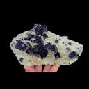 Natural Purple Phantom Fluorite and Siderite, Mineral Specimen: Inner Mongolia,China (160*100*50MM) - image 4