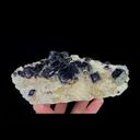 Natural Purple Phantom Fluorite and Siderite, Mineral Specimen: Inner Mongolia,China (160*100*50MM) - image 2