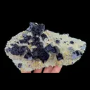 Natural Purple Phantom Fluorite and Siderite, Mineral Specimen: Inner Mongolia,China (160*100*50MM) - image 3