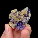 Natural Purple Phantom Fluorite and Siderite, Mineral Specimen: Yindu,Inner Mongolia (40*35*20MM) - image 3