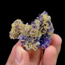 Natural Purple Phantom Fluorite and Siderite, Mineral Specimen: Yindu,Inner Mongolia (40*35*20MM) - image 4
