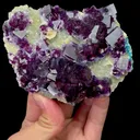 Natural Purple Phantom Fluorite and Siderite Mineral Specimen,High Quality Specimen,YINDU,INNER MONGOLIA,CHINA(110*85*18mm) - image 1