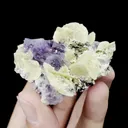 Natural Purple Phantom Fluorite and Siderite Mineral Specimen,High Quality Specimen,YINDU,INNER MONGOLIA,CHINA(60*50*25mm) - image 2
