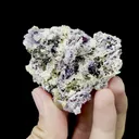 Natural Purple Phantom Fluorite and Siderite Mineral Specimen,High Quality Specimen,YINDU,INNER MONGOLIA,CHINA(60*50*25mm) - image 4