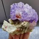 Natural Purple Phantom Fluorite and Sphalerite Symbiosis comes from Huanggangliang,Inner Mongolia 105*80*70MM - image 1