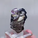 Natural Purple Phantom Fluorite & Black Wolframite and Arsenopyrite, Mineral Specimen:Yaogangxian,Hunan (25*25*30mm) - image 5
