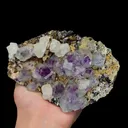 Natural Purple Phantom Fluorite Calcite and Magnetite Mineral Specimen,High Quality Specimen,YINDU,INNER MONGOLIA,CHINA(139*100*43mm) - image 4