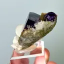 Natural Purple Phantom Fluorite & Calcite and Quartz, Mineral Specimen:Yindu,Inner Mongolia （35*30*20MM） - image 4
