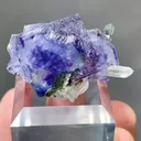 Natural Purple Phantom Fluorite Coexists with Crystal comes from Yaogangxian,Hunan 35*25*15 - image 2