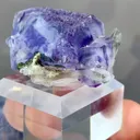 Natural Purple Phantom Fluorite Coexists with Crystal comes from Yaogangxian,Hunan 35*25*15 - image 3