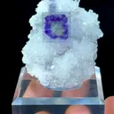 Natural purple phantom Fluorite coexists with crystal comes from Zhejiang 40*30*35MM - image 3