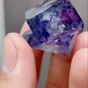 Natural Purple Phantom Fluorite coexists with Jamstenite comes from Yaogangxian,Hunan 25*25*20MM - image 3