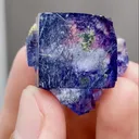 Natural Purple Phantom Fluorite coexists with Jamstenite comes from Yaogangxian,Hunan 25*25*20MM - image 2