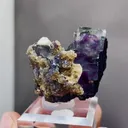 Natural Purple Phantom Fluorite coexists with Mica comes from Yaogangxian,Hunan 30*20*30MM - image 5