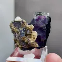Natural Purple Phantom Fluorite coexists with Mica comes from Yaogangxian,Hunan 30*20*30MM - image 1