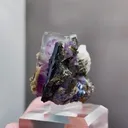 Natural Purple Phantom Fluorite coexists with Mica comes from Yaogangxian,Hunan 30*20*30MM - image 3