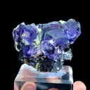 Natural Purple Phantom Fluorite coexists with Mica comes from Yindu,Inner Mongolia 60*30*45MM - image 4