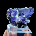 Natural Purple Phantom Fluorite coexists with Mica comes from Yindu,Inner Mongolia 60*30*45MM - image 1