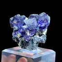 Natural Purple Phantom Fluorite coexists with Mica comes from Yindu,Inner Mongolia 60*30*45MM - image 3