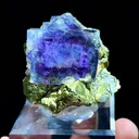 Natural Purple Phantom Fluorite Coexists with Pyrite comes from Yaogangxian,Hunan 45*40*40MM - image 5