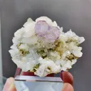 Natural Purple Phantom Fluorite coexists with Quartz and Dolomite comes from Shangbao,Hunan 65*50*30MM - image 1