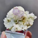 Natural Purple Phantom Fluorite coexists with Quartz and Dolomite comes from Shangbao,Hunan 65*50*30MM - image 2