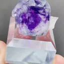 Natural Purple Phantom Fluorite coexists with Quartz comes from Yaogangxian,Hunan 30*17*27MM - image 5