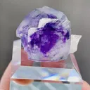 Natural Purple Phantom Fluorite coexists with Quartz comes from Yaogangxian,Hunan 30*17*27MM - image 1