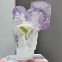 Natural Purple Phantom Fluorite coexists with Quartz comes from Yaogangxian,Hunan 35*30*50MM - image 4