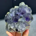 Natural Purple Phantom Fluorite comes from Fujian,China 105*95*40MM - image 2