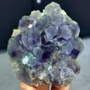 Natural Purple Phantom Fluorite comes from Fujian,China 105*95*40MM - image 1