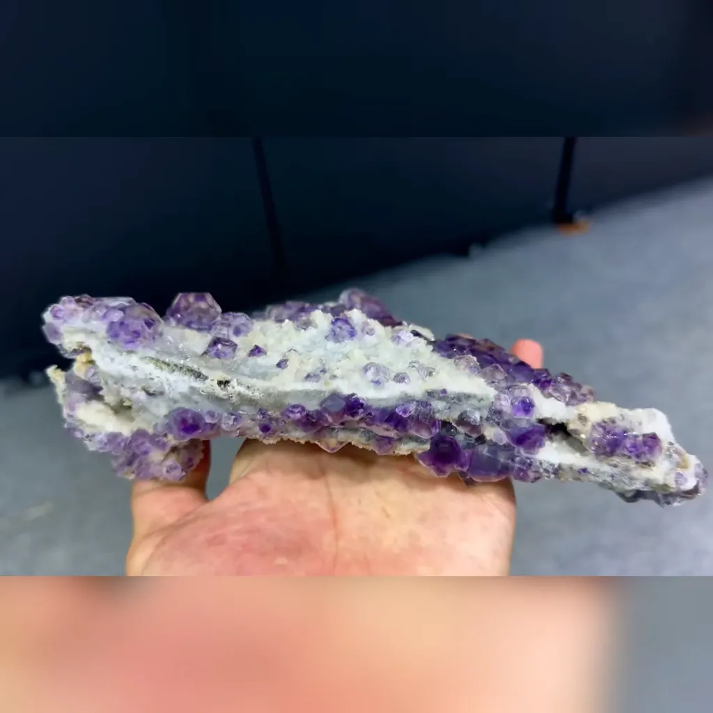 Natural Purple Phantom Fluorite comes from Fujian,China 205*110*35MM - image 3